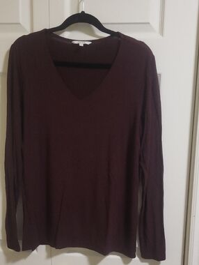 ALFRED SUNG Deep Wine Knit Top